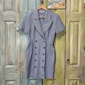 𝅺VINTAGE LaBelle Fashions, Inc. Houndstooth Business Mini Dress Size 6
